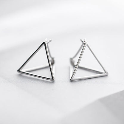 925 Silver Triangle Earring