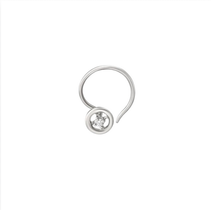 925 Silver Elegant Blossom Nose Pin