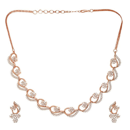 Rose Gold Wedding Necklace