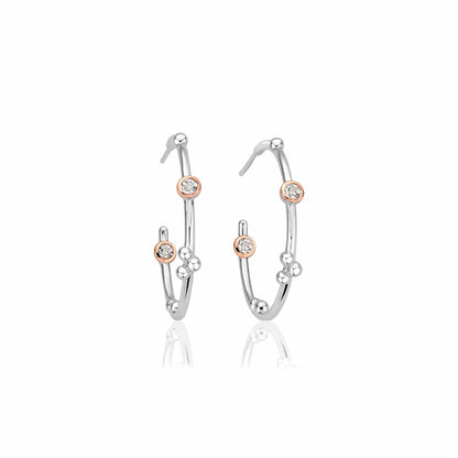 Silver Half-Hoop Earrings