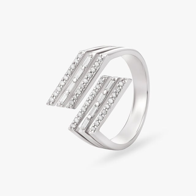 925 Silver Diamond Men's Ring