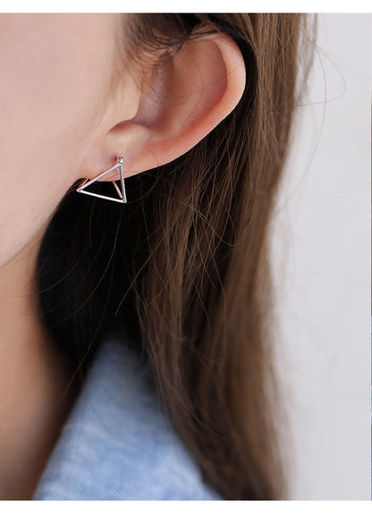 925 Silver Triangle Earring