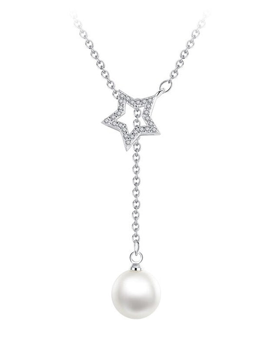 925 Silver Touch of Star Necklace with chain