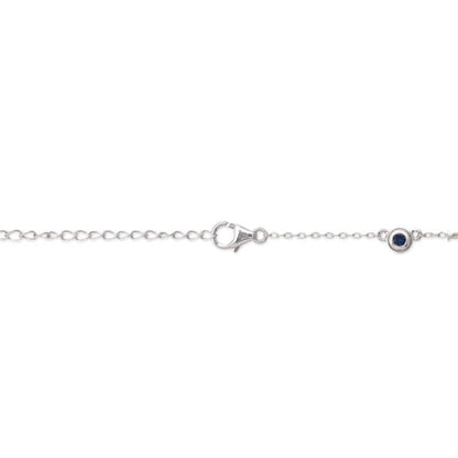 925 Silver Blue stone Necklace