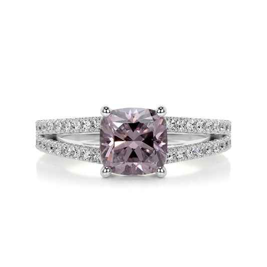 2.05 Carat · Cushion Pave · Morganite · 14K White Gold Gemston