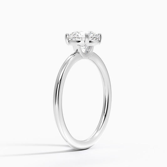 Gwen Perfect 4 prong  solitaire ring