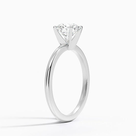 Comfom Fit 1.5mm 4 prong  solitaire ring