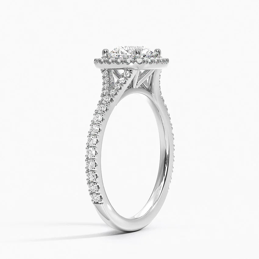 Joy Three-Quarter Coverage Ring 4 Prong Halo