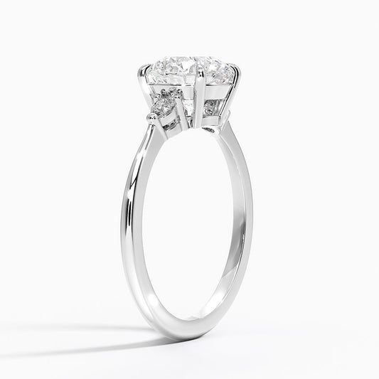 Ariaa Three Stone 4 prong  Three Stone ring