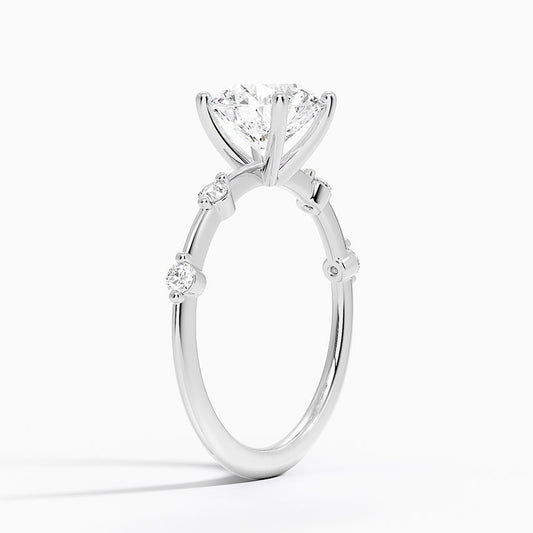 Aimee Ring 4 prong  Three Stone ring