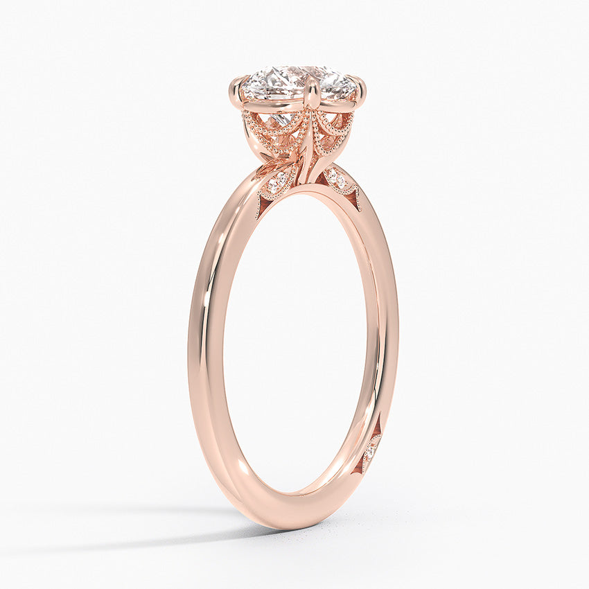 Simply Delicate 4 prong  solitaire ring