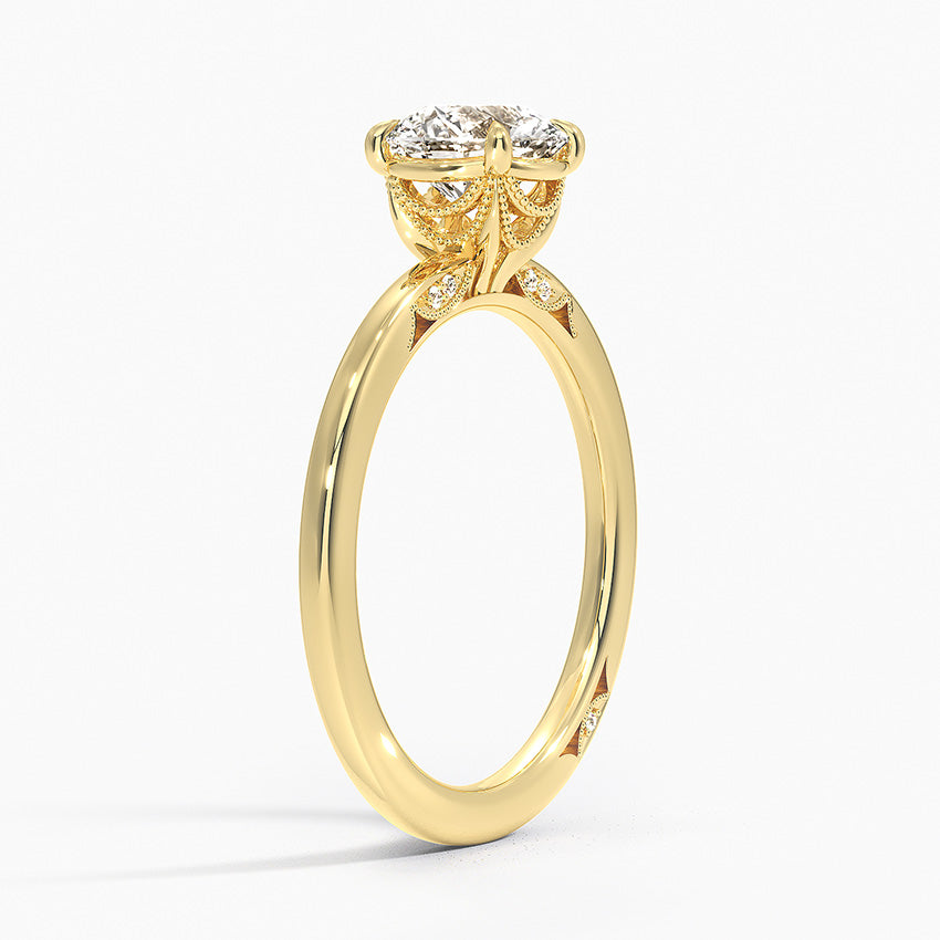 Simply Delicate 4 prong  solitaire ring