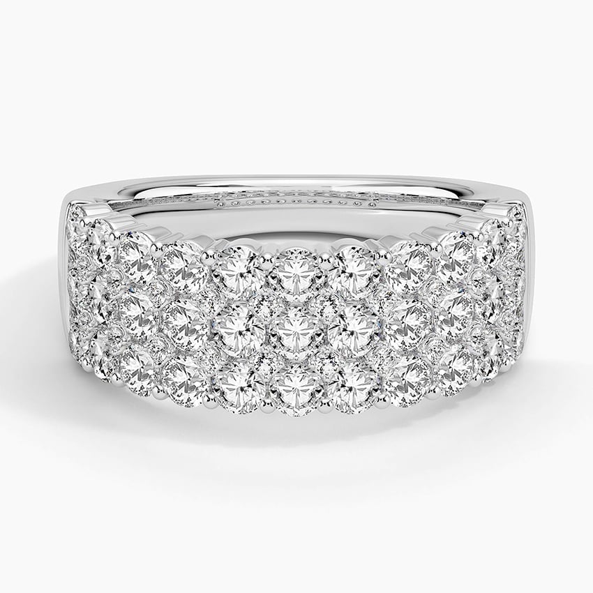 DG - Fashion Three Row Lab Diamond Ring