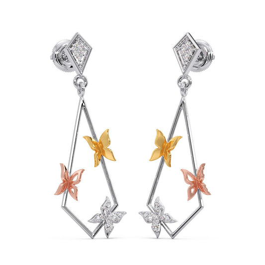 925 Silver Butterfly Earring