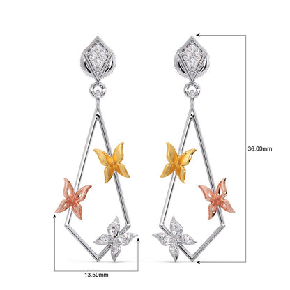 925 Silver Butterfly Earring