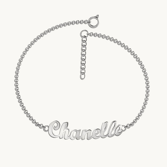 925 Silver Chain Name Bracelet