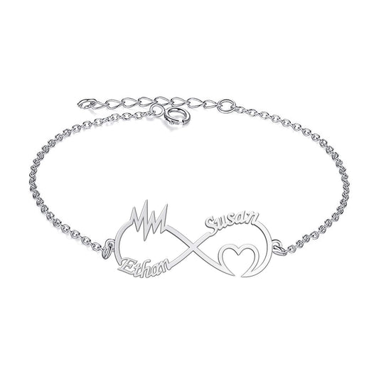 Personalized 925 Silver Love Bracelet