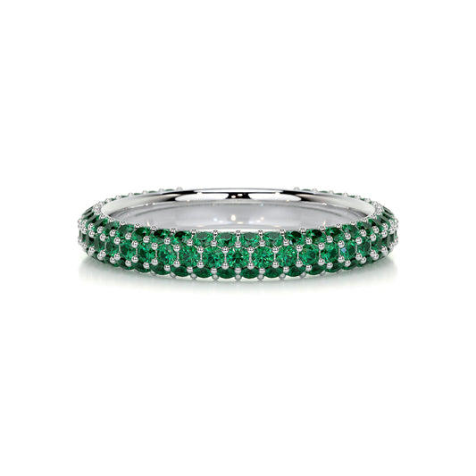 1.25 Carat ·  Pave · Emerald ·  14K White Gold Gemston