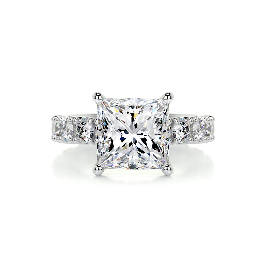 3.5 Carat · Princess Pave ·   Platinum wedding Rings