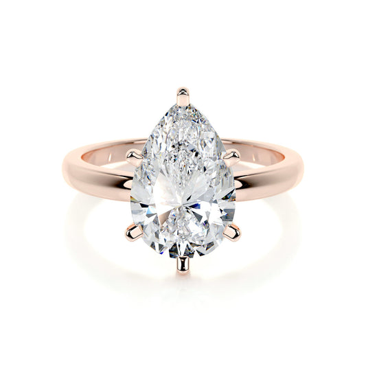 1 Carat · Pear Solitaire ·   14K Rose Gold