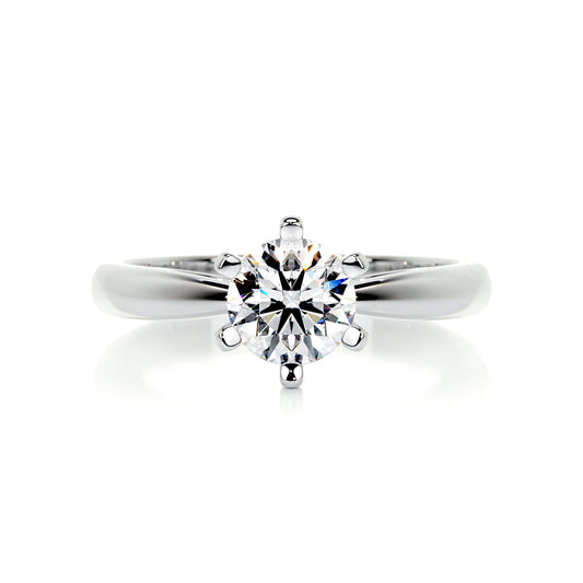 0.75 Carat · Round Solitaire ·   14K White Gold Round Cut Diamond Engagement Rings