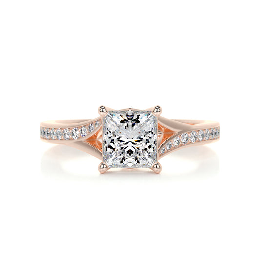 1.15 Carat · Princess Pave ·   14K Rose Gold