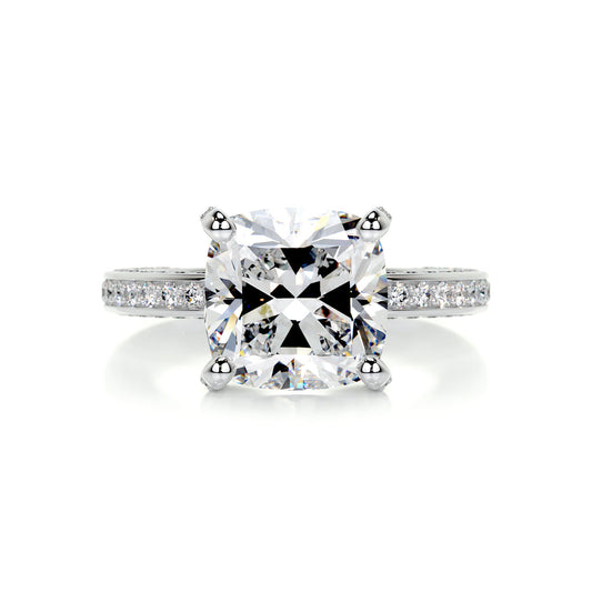 2.75 Carat · Cushion Pave ·   14K White Gold Cushion Cut Diamond Engagement ring