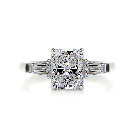 1.8 Carat · Radiant 3 stones ·   14K White Gold Radiant Cut Diamond Engagement Rings