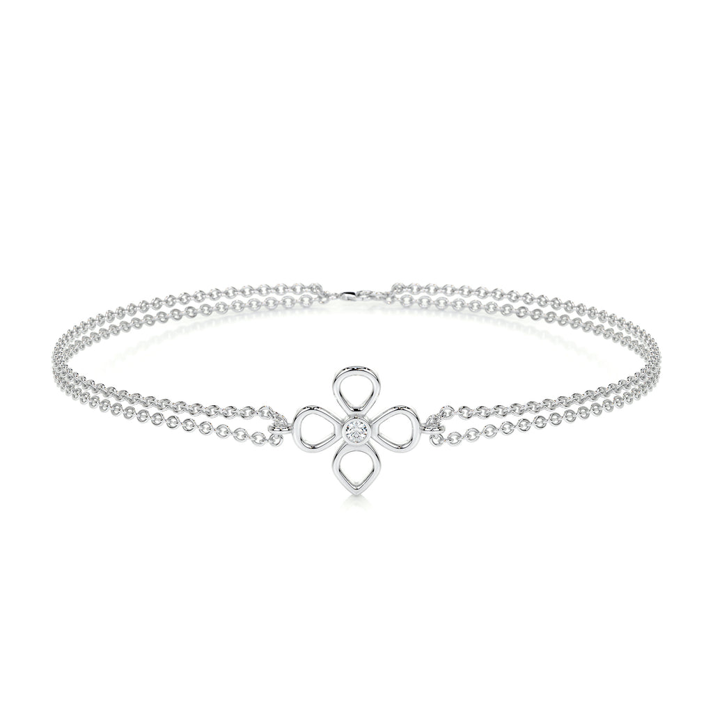 0.02 Carat ·  Bracelets ·   14K White Gold Graduation