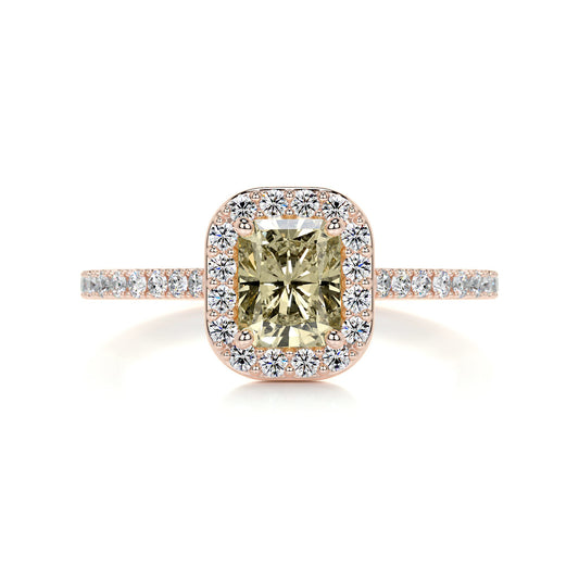 1.3 Carat · Cushion Halo ·   14K Rose Gold