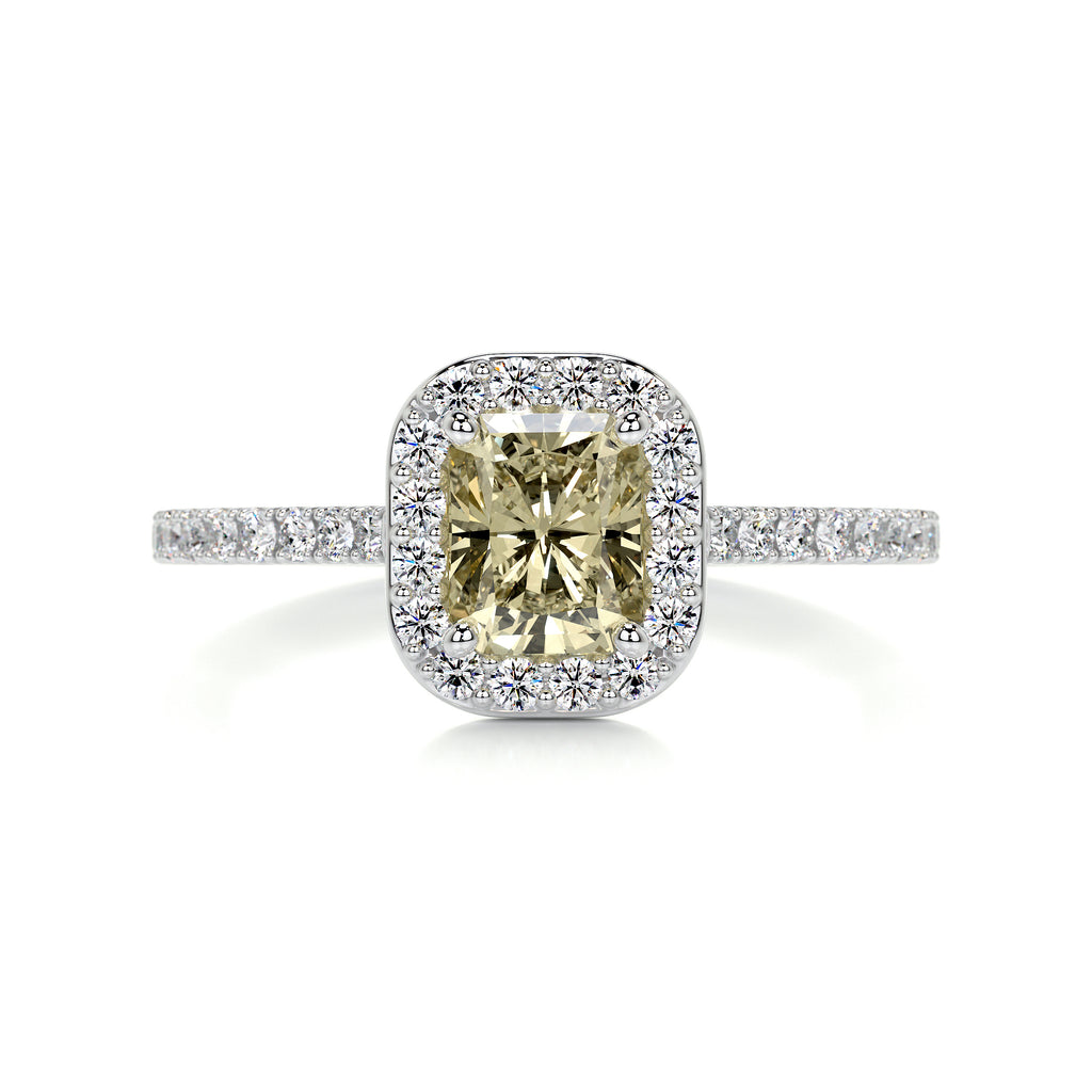 1.3 Carat · Cushion Halo ·   14K White Gold white white