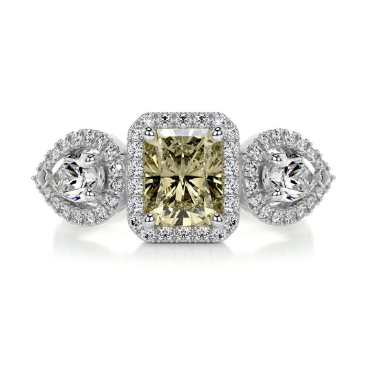 2.25 Carat · Radiant Halo ·    14K White Gold Radiant Cut Diamond Engagement Rings