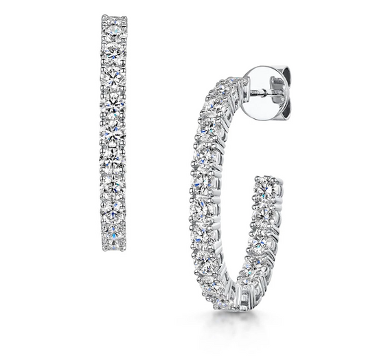 DG Diamond Lab Grown Hoop Earrings