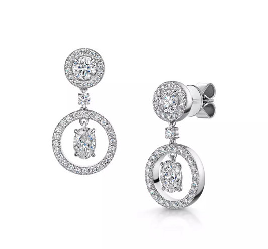 DG Love Lab Grown Diamond Drop Earrings