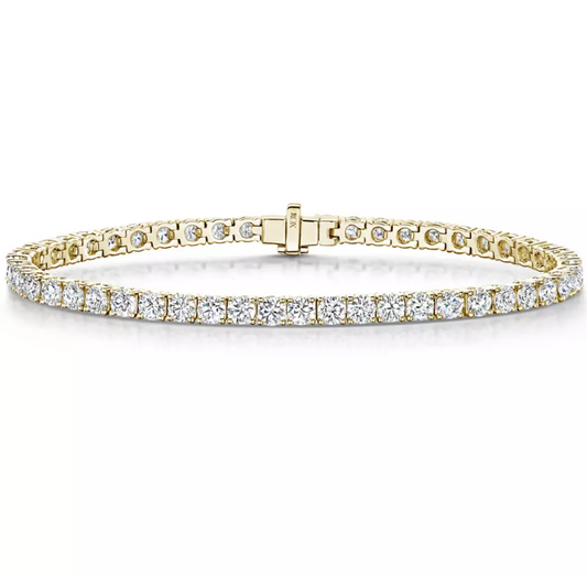 DG Honour Diamond Tennis Bracelet in Yellow Gold