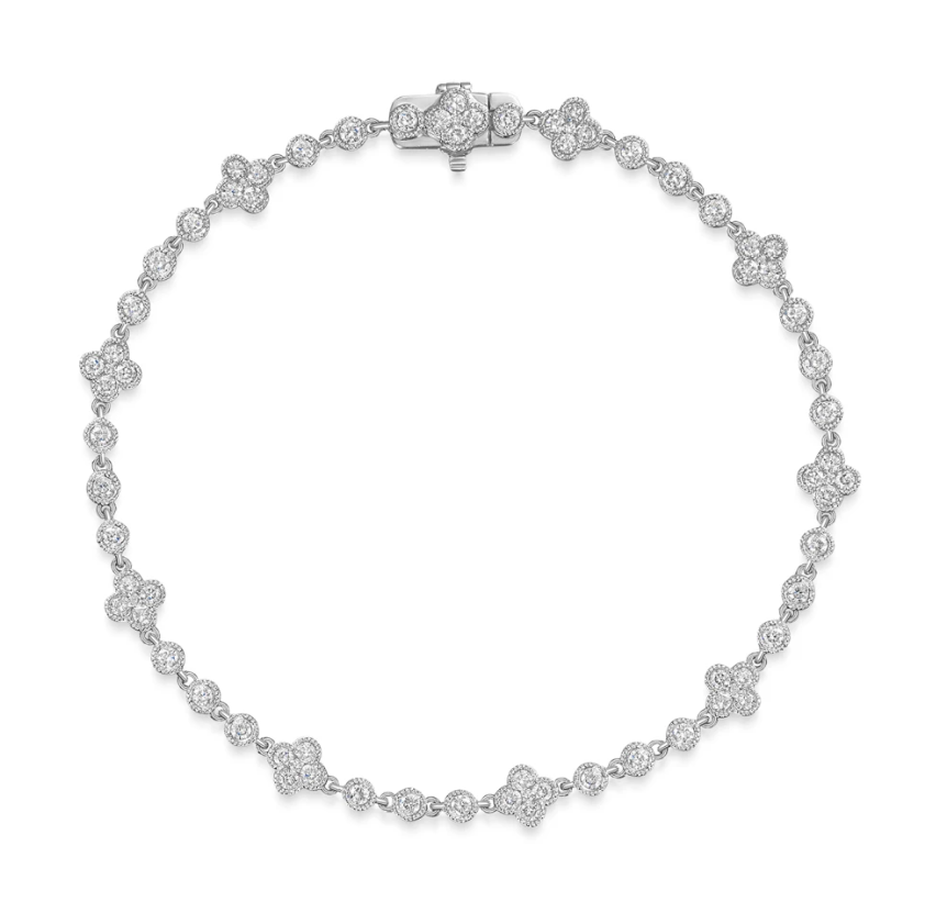 Miss DG Diamond Clover Motif Bracelet