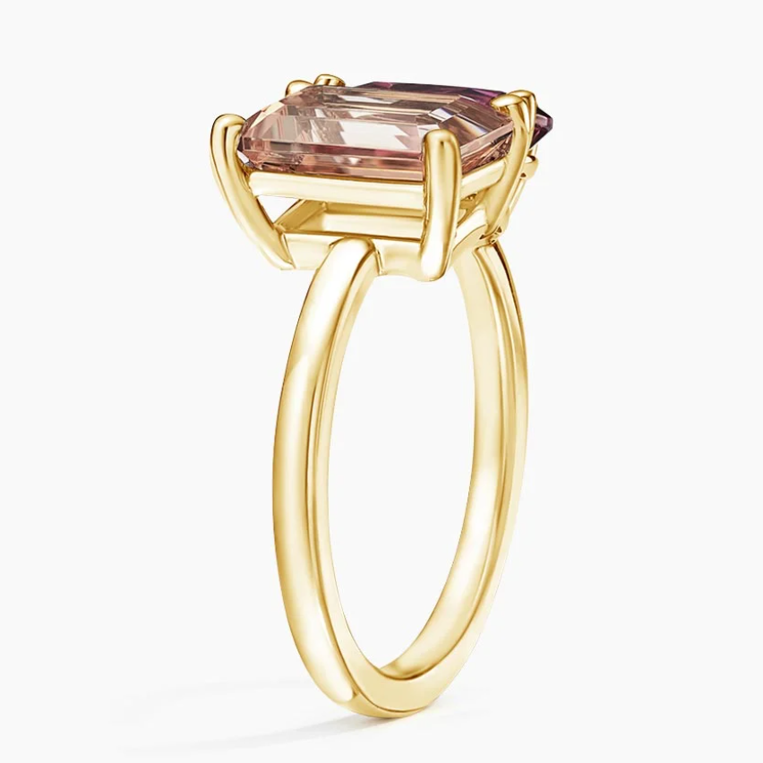 DG-Fashion Morganite and Pink Tourmaline Cocktail Ring