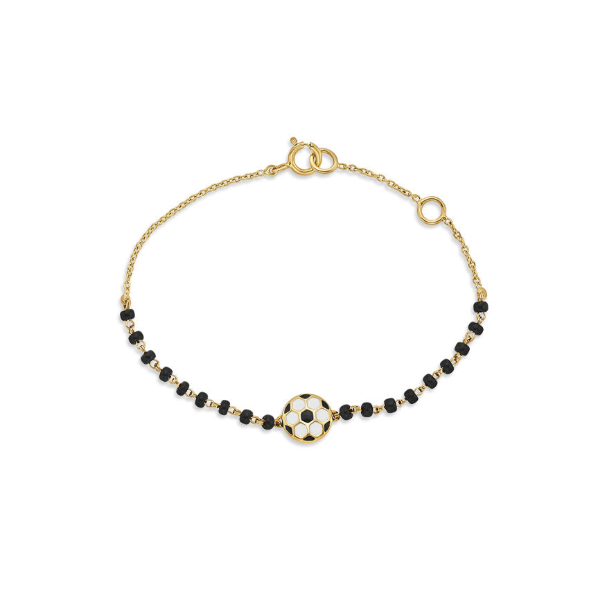 Gold Soccer Baby Bracelet