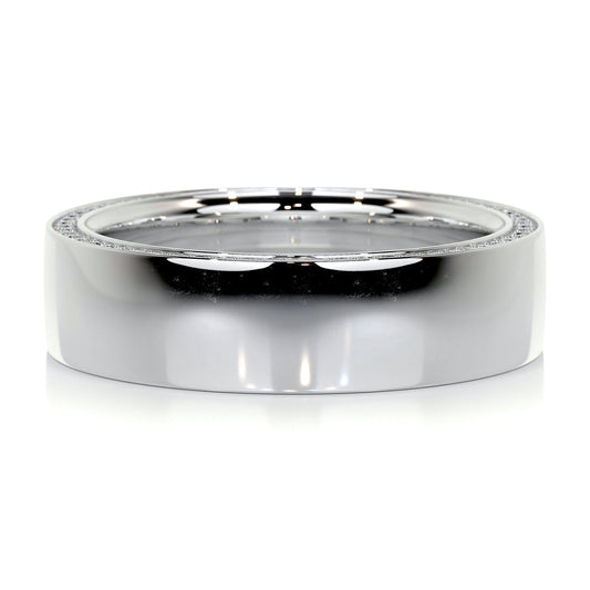 0.50 Carat ·  Channel ·   14K White Gold Men's Wedding Rings