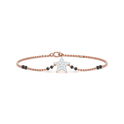 Rose Gold Star Mangalsutra Bracelets