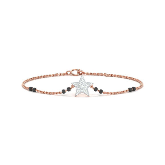 Rose Gold Star Mangalsutra Bracelets