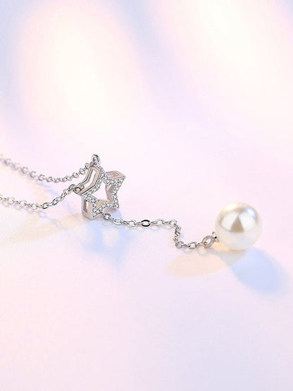 925 Silver Touch of Star Necklace with chain