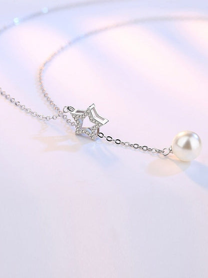 925 Silver Touch of Star Necklace with chain