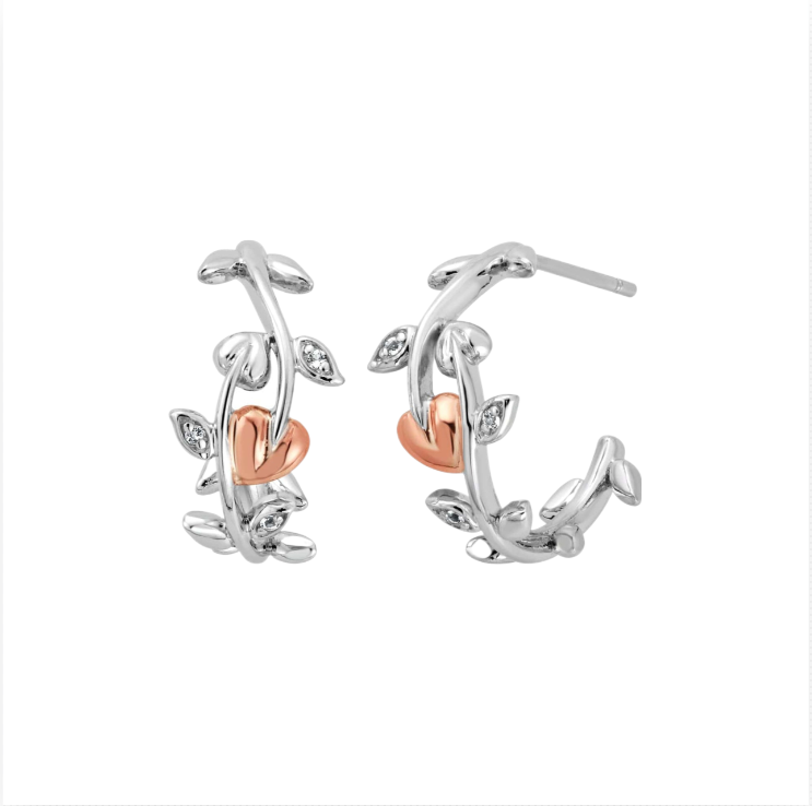 925 Silver leaf velly Earring