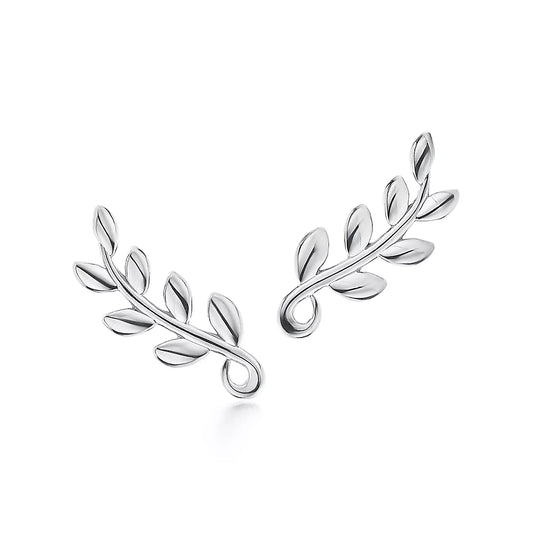 925 Silver Leaf of Life Earring