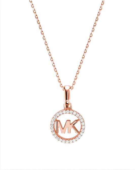 Rose Gold Couple initial Pendant