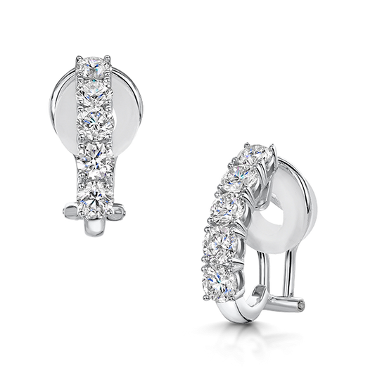 DG DIAMOND LAB GROWN HOOP EARRINGS