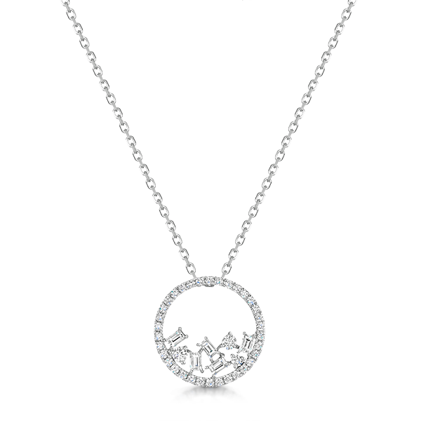 MISS DG BAGUETTE BRILLIANT DIAMOND PENDANT